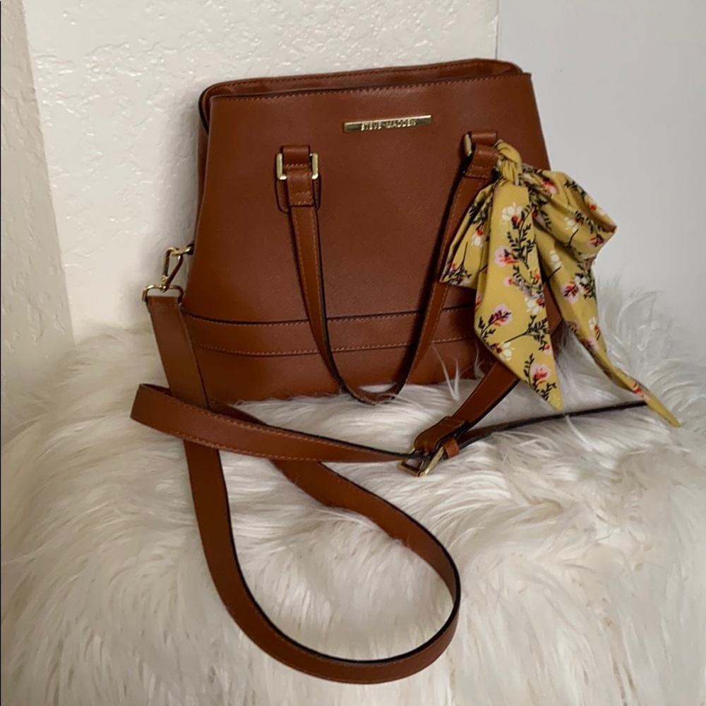 Carmel Steve Madden Purse with Yellow Scarf